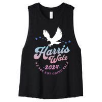 Harris Walz 2024 Election Vote Blue Kamala Walz 2024 Women's Racerback Cropped Tank