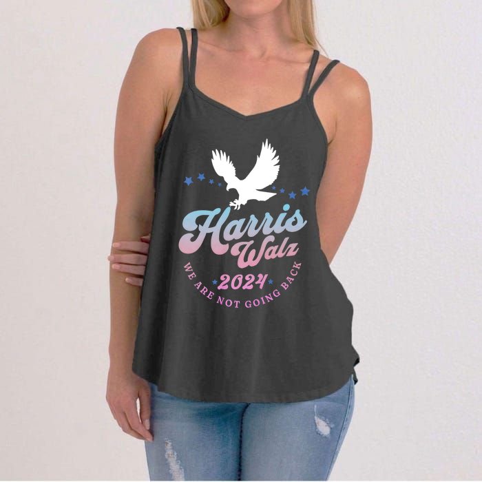 Harris Walz 2024 Election Vote Blue Kamala Walz 2024 Women's Strappy Tank