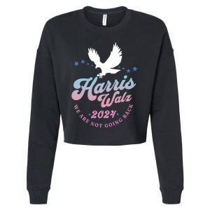 Harris Walz 2024 Election Vote Blue Kamala Walz 2024 Cropped Pullover Crew