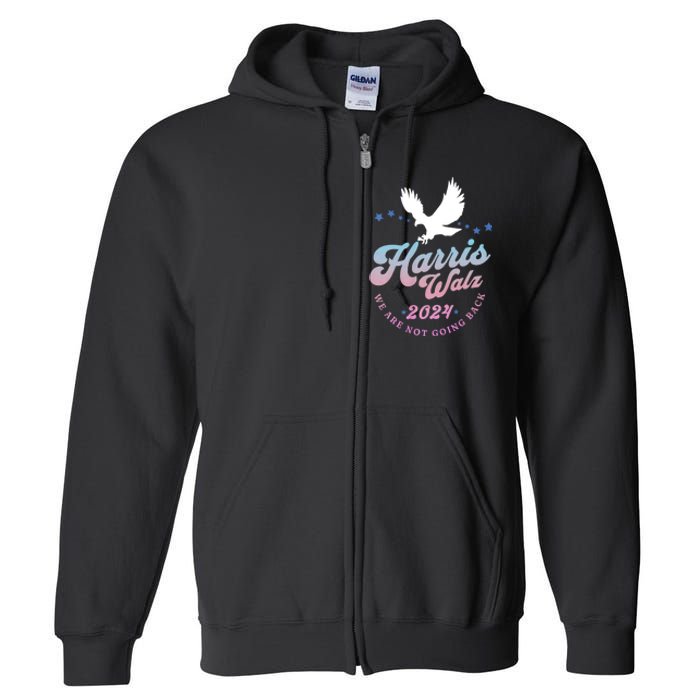 Harris Walz 2024 Election Vote Blue Kamala Walz 2024 Full Zip Hoodie