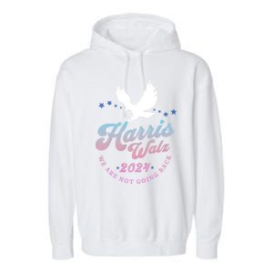 Harris Walz 2024 Election Vote Blue Kamala Walz 2024 Garment-Dyed Fleece Hoodie