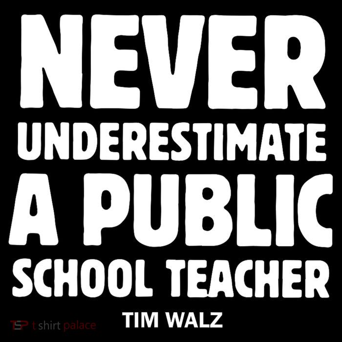 Harris Walz 2024 Never Underestimate A Public School Teacher 16 in Basic Backpack