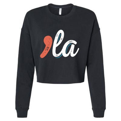 Harris Waltz 24 For A Brighter Tomorrow Vintage Comma La Cropped Pullover Crew