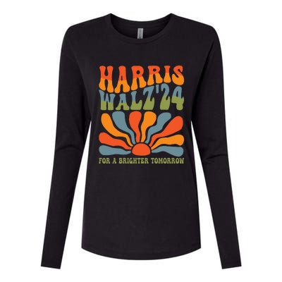 Harris Waltz 2024 Election Kamala Harris Tim Waltz 2024 Womens Cotton Relaxed Long Sleeve T-Shirt