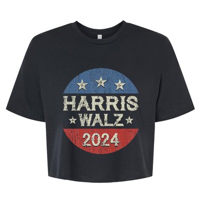 Harris Waltz 2024 Election Kamala Harris Tim Waltz 2024 Bella+Canvas Jersey Crop Tee