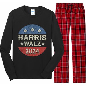 Harris Waltz 2024 Election Kamala Harris Tim Waltz 2024 Long Sleeve Pajama Set