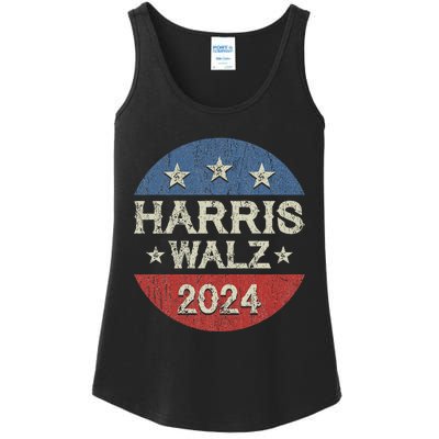 Harris Waltz 2024 Election Kamala Harris Tim Waltz 2024 Ladies Essential Tank