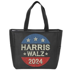 Harris Waltz 2024 Election Kamala Harris Tim Waltz 2024 Zip Tote Bag