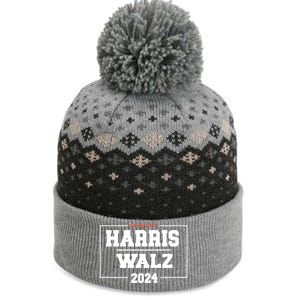 Harris Walz 2024 Campaign For President Harris Waltz 24 Gift The Baniff Cuffed Pom Beanie