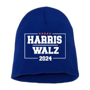 Harris Walz 2024 Campaign For President Harris Waltz 24 Gift Short Acrylic Beanie