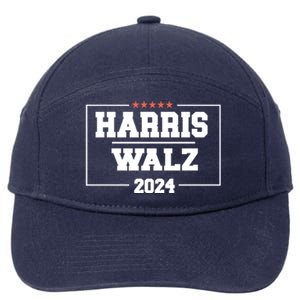 Harris Walz 2024 Campaign For President Harris Waltz 24 Gift 7-Panel Snapback Hat