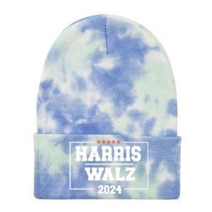 Harris Walz 2024 Campaign For President Harris Waltz 24 Gift Tie Dye 12in Knit Beanie