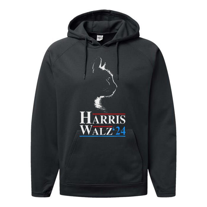 Harris Waltz 2024 Election Kamala Harris Tim Waltz 2024 Performance Fleece Hoodie