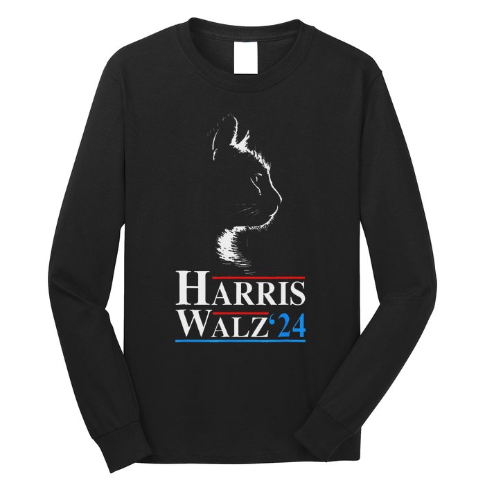 Harris Waltz 2024 Election Kamala Harris Tim Waltz 2024 Long Sleeve Shirt