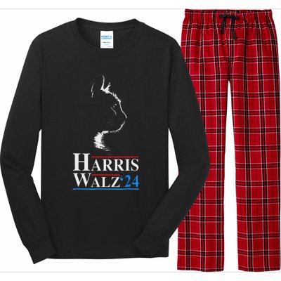 Harris Waltz 2024 Election Kamala Harris Tim Waltz 2024 Long Sleeve Pajama Set