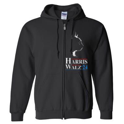 Harris Waltz 2024 Election Kamala Harris Tim Waltz 2024 Full Zip Hoodie