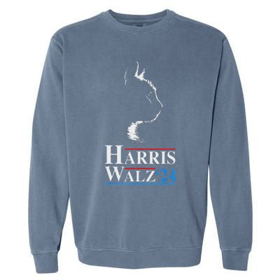 Harris Waltz 2024 Election Kamala Harris Tim Waltz 2024 Garment-Dyed Sweatshirt