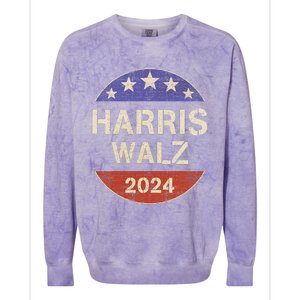 Harris Waltz 2024 Election Kamala Harris Tim Waltz 2024 Colorblast Crewneck Sweatshirt