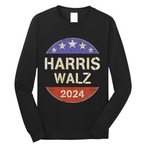 Harris Waltz 2024 Election Kamala Harris Tim Waltz 2024 Long Sleeve Shirt