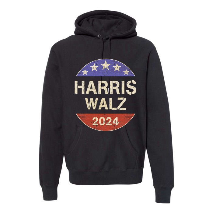 Harris Waltz 2024 Election Kamala Harris Tim Waltz 2024 Premium Hoodie