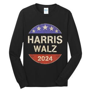 Harris Waltz 2024 Election Kamala Harris Tim Waltz 2024 Tall Long Sleeve T-Shirt