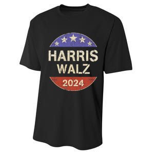 Harris Waltz 2024 Election Kamala Harris Tim Waltz 2024 Performance Sprint T-Shirt