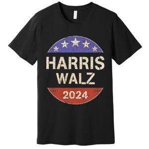 Harris Waltz 2024 Election Kamala Harris Tim Waltz 2024 Premium T-Shirt