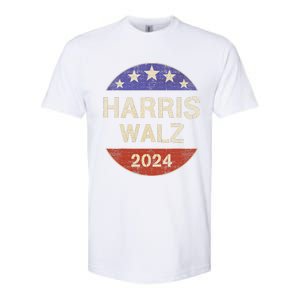 Harris Waltz 2024 Election Kamala Harris Tim Waltz 2024 Softstyle CVC T-Shirt