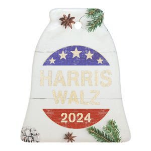 Harris Waltz 2024 Election Kamala Harris Tim Waltz 2024 Ceramic Bell Ornament