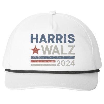 Harris Waltz 2024 Election Kamala Harris Tim Waltz 2024 Snapback Five-Panel Rope Hat