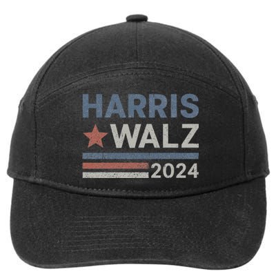 Harris Waltz 2024 Election Kamala Harris Tim Waltz 2024 7-Panel Snapback Hat