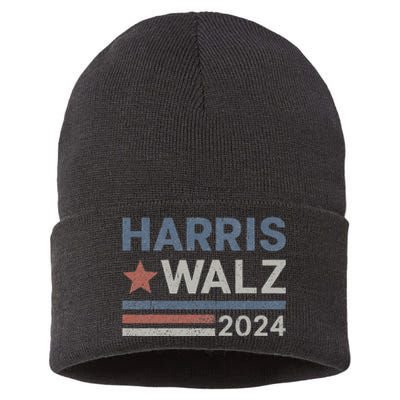 Harris Waltz 2024 Election Kamala Harris Tim Waltz 2024 Sustainable Knit Beanie