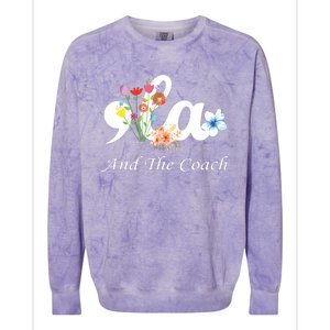 Harris Walz 2024 Comma La And The Coach Colorblast Crewneck Sweatshirt