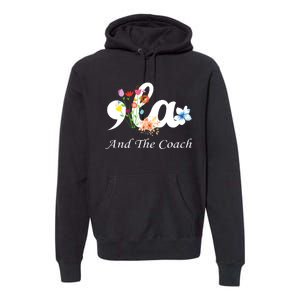 Harris Walz 2024 Comma La And The Coach Premium Hoodie