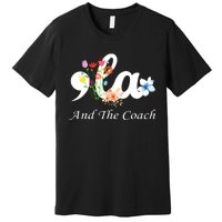 Harris Walz 2024 Comma La And The Coach Premium T-Shirt