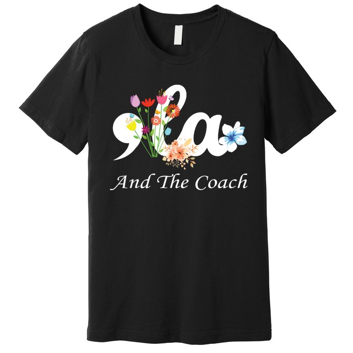 Harris Walz 2024 Comma La And The Coach Premium T-Shirt