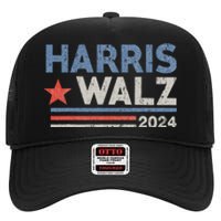 Harris Waltz 2024 Election Kamala Harris Tim Waltz 2024 High Crown Mesh Back Trucker Hat