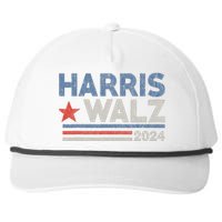 Harris Waltz 2024 Election Kamala Harris Tim Waltz 2024 Snapback Five-Panel Rope Hat