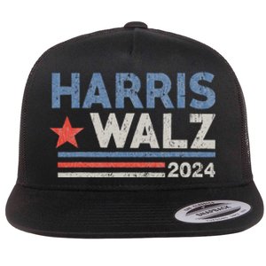 Harris Waltz 2024 Election Kamala Harris Tim Waltz 2024 Flat Bill Trucker Hat