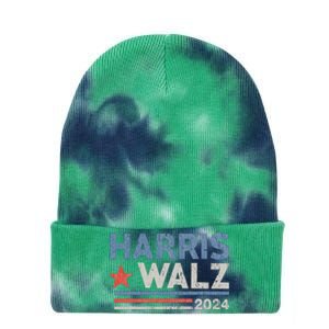 Harris Waltz 2024 Election Kamala Harris Tim Waltz 2024 Tie Dye 12in Knit Beanie