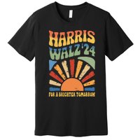 Harris Waltz 2024 For A Brighter Tomorrow Boho Aesthetic Premium T-Shirt