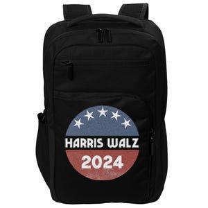 Harris Walz 2024 Kamala Harris 2024 Tim Walz 2024 Usa Flag Impact Tech Backpack