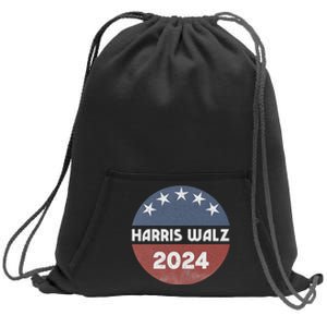 Harris Walz 2024 Kamala Harris 2024 Tim Walz 2024 Usa Flag Sweatshirt Cinch Pack Bag