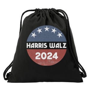 Harris Walz 2024 Kamala Harris 2024 Tim Walz 2024 Usa Flag Drawstring Bag