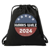 Harris Walz 2024 Kamala Harris 2024 Tim Walz 2024 Usa Flag Drawstring Bag