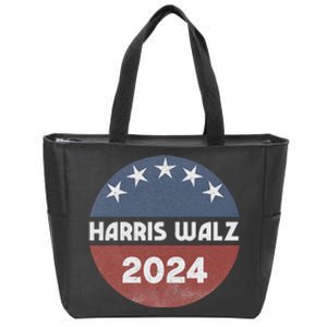 Harris Walz 2024 Kamala Harris 2024 Tim Walz 2024 Usa Flag Zip Tote Bag