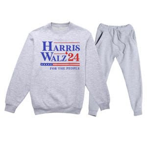 Harris Waltz 2024 For The People Cat Lady Kamala Harris Premium Crewneck Sweatsuit Set