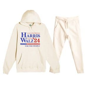 Harris Waltz 2024 For The People Cat Lady Kamala Harris Premium Hooded Sweatsuit Set