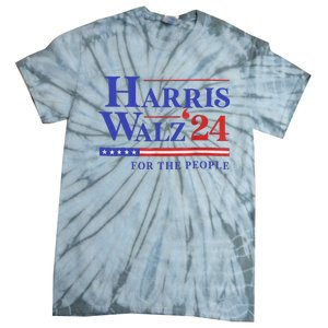 Harris Waltz 2024 For The People Cat Lady Kamala Harris Tie-Dye T-Shirt