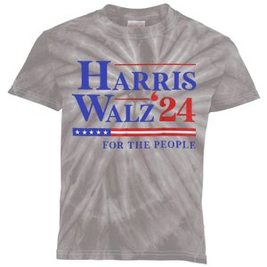 Harris Waltz 2024 For The People Cat Lady Kamala Harris Kids Tie-Dye T-Shirt